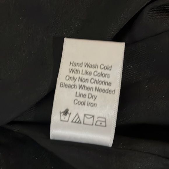 Coldwater Creek Black w/Embroidered Brown Border Jacket Size 8 - Picture 6 of 7